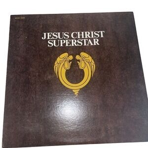 MCA Jesus Christ Superstar Vinyl Record Album 12" Brown EX Libretto MCA2-10000